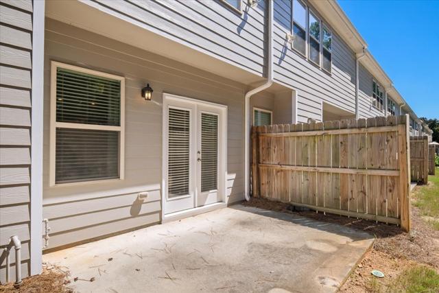 Private rear patio